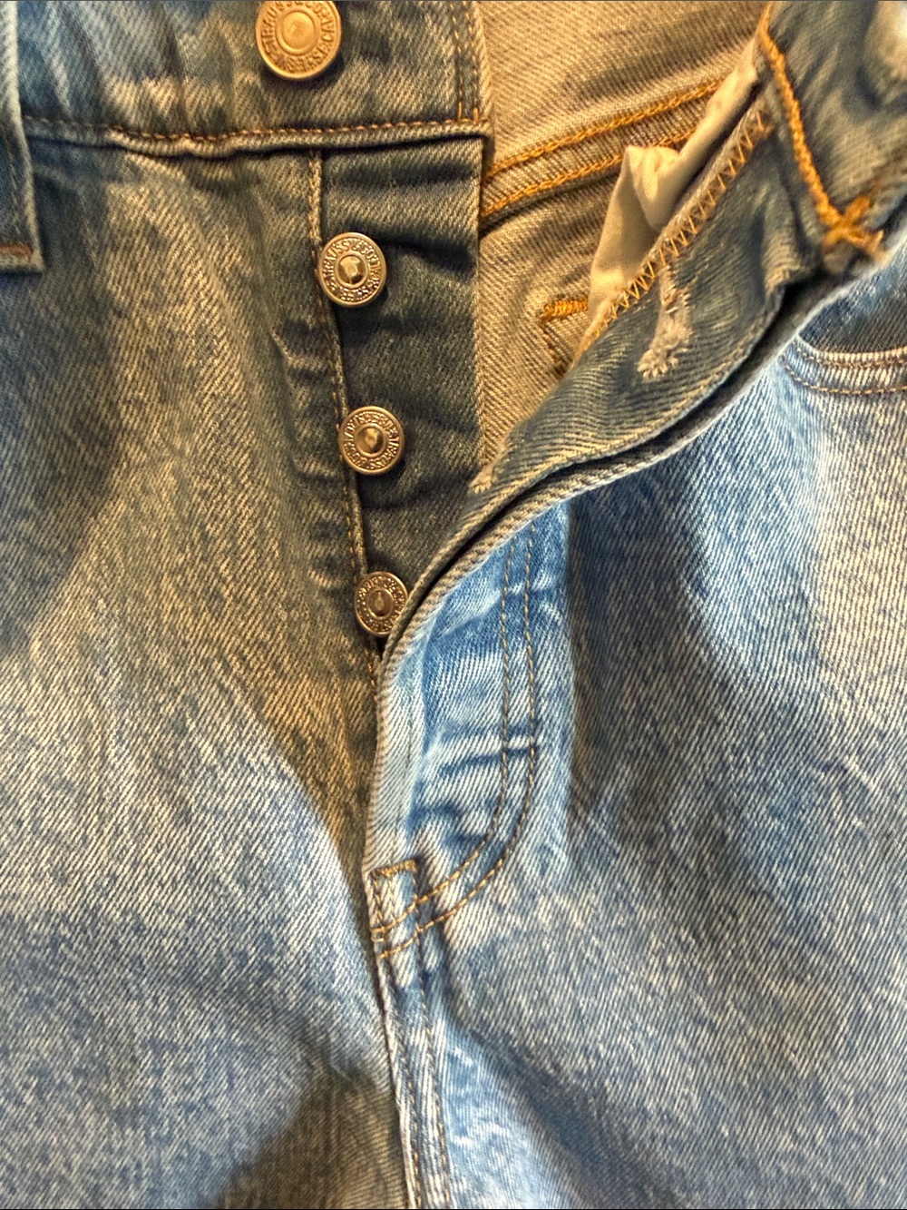 Levi's 501 Crop in Tango Surge W27 L26 Vintage Inspired - Picture 4 of 11